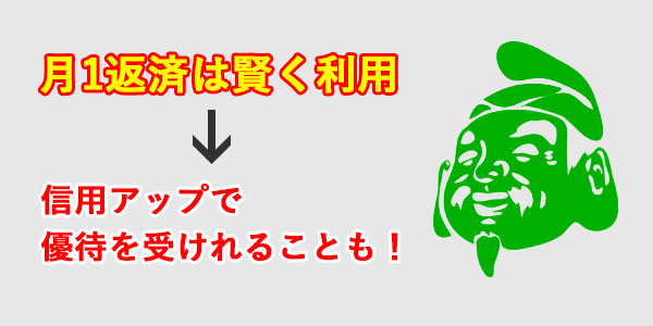 月1返済を賢く利用するコツとその説明